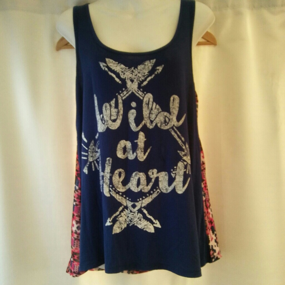 Sugarhigh Sleeveless Blouse With Graphic, M
